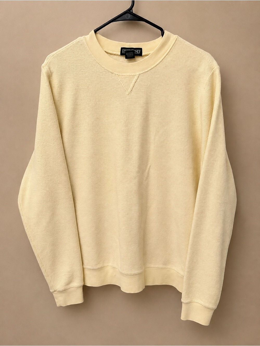 Lands' End Cream Crewneck Sweater